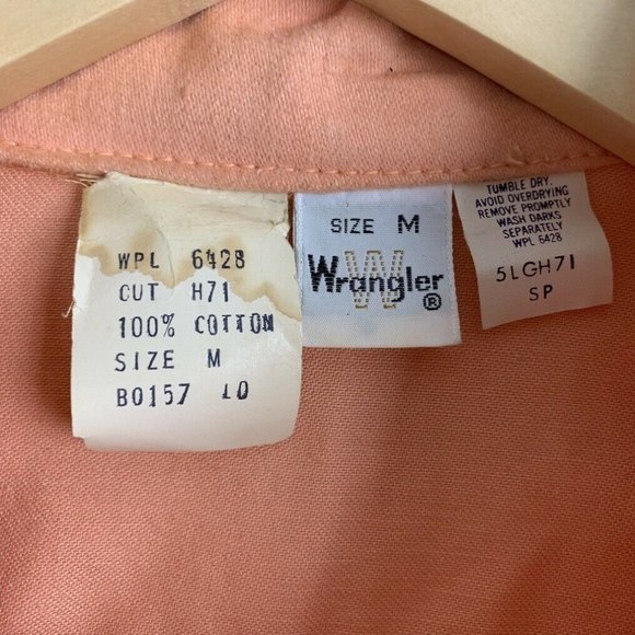 Vintage Wrangler Womens Size Medium Long Sleeve WPL 6428 - Picture 4 of 4